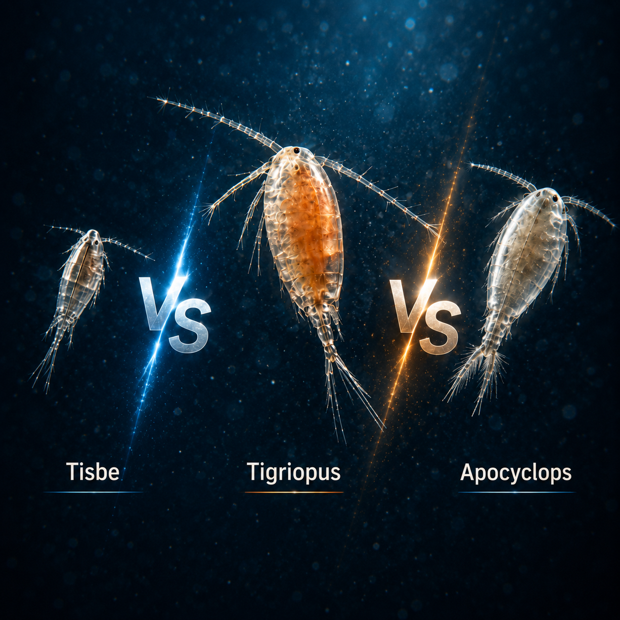Tisbe vs. Tigriopus vs. Apocyclops: